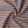 Striped Jersey BRETON Brown Sugar / Indigo